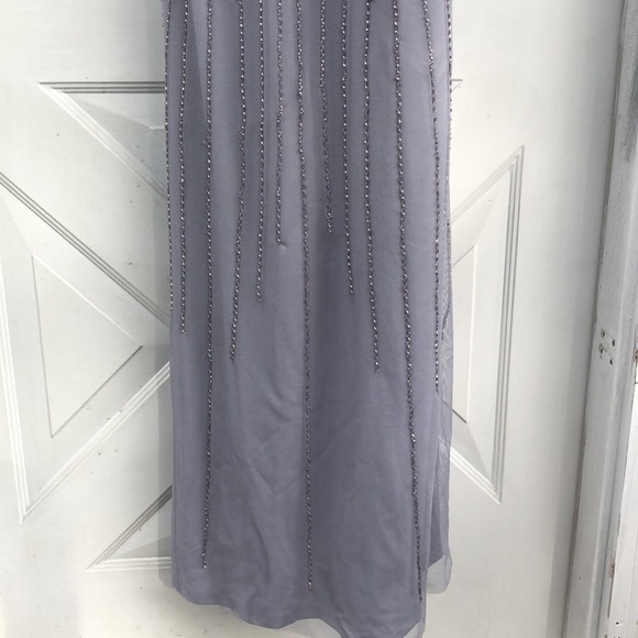 NWT Adrianna Papell beaded long dress - Picture 3 of 7